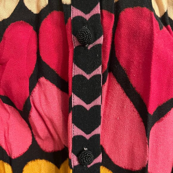 FARM RIO Full Of Hearts Mini Dress Sz S - Picture 6 of 6